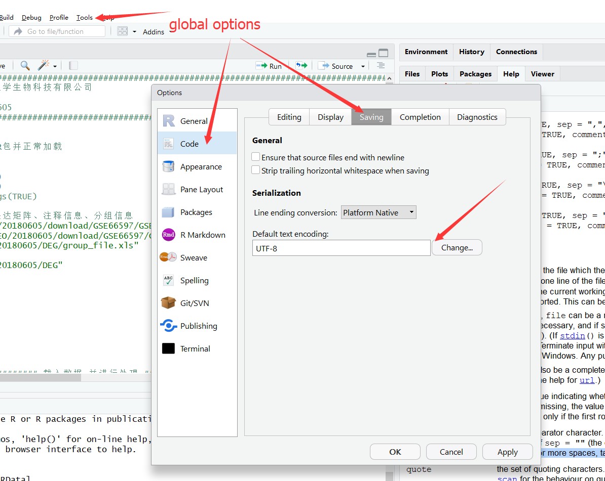 Rstudio 防止中文乱码 保存与显示 组学大讲堂问答社区